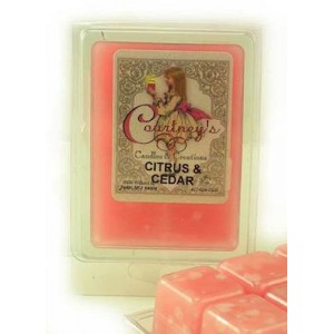 CITRUS AND CEDAR Mixer Melt or Wax Tart by Courtneys Candles   